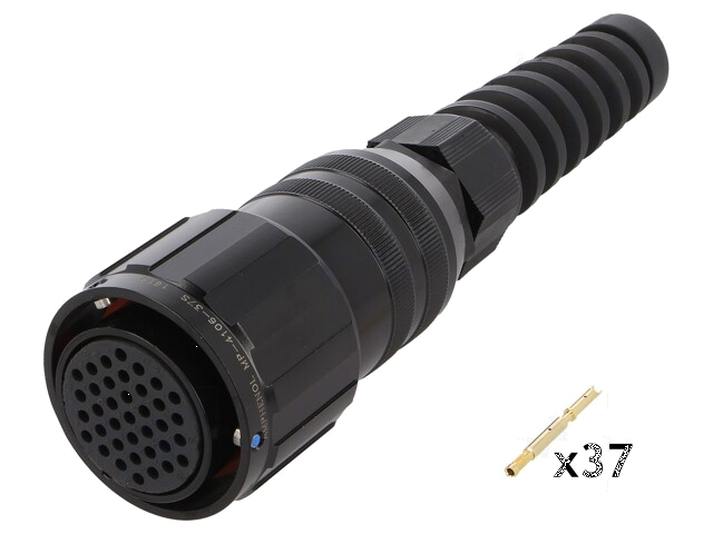 Connector: rond; stekker; Afmeting: 16; MP-41; vrouwelijk; PIN: 37 Connector: rond; stekker; Afmeting: 16; MP-41; vrouwelijk; PIN: 37